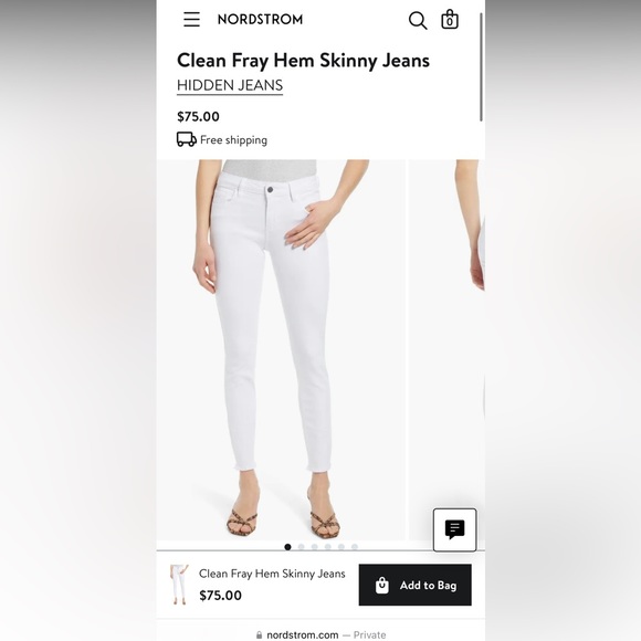 HIDDEN LA Clean Fray Hem Skinny Jeans - Picture 4 of 12